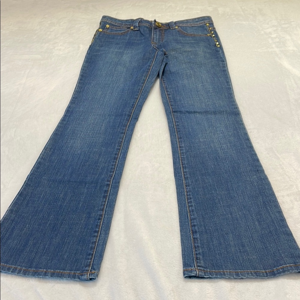 VIGOSS Girls Blue Flared Jeans Size 14